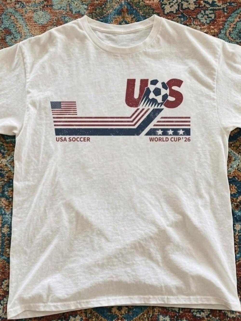 World Cup USA 26 soccer white t-shirt